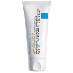 lot 4768 image: La Roche-Posay Cicaplast Balm B5 UV SPF 50, Vitamin B5  Shea Butter  Tribioma  Madecassoside  Zinc Oxide Sunscreen, Post Treatment Skin Protectant With SPF, Multi-Purpose Cream For Dry Skin