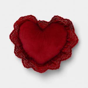 lot 4773 image: Valentines Day Ruffled Heart Pillow - Threshold&nbsp
