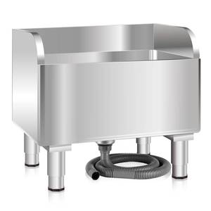 lot 1232 image: Commercial Floor Mop Sink Stainless Steel Mop Service Basin Floor Mount Mop Sink, Vertical industrial Sinks for balconies laundry rooms industries Restaurants (23.6 x 16.1 x 21.6 inch) - Retail $200