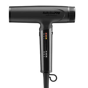 lot 1265 image: BaBylissPRO Nano Titanium Professional Nano Light Ionic Dual-Voltage Lightweight Hair Dryer in Black, Portable Travel Professional Styling Tool with Diffuser, Blow Dryer Set for All Hair Types - Retail $200