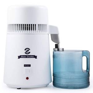 lot 1270 image: CO-Z Distilled Water Maker, 1 Gallon Water Distiller, 4L Home Countertop Water Distiller Machine, Table Desktop Water Distill Distilling Purifier Purification Filter, Home Pure Clean Water Device - Retail $80