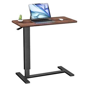 lot 2517 image: Epachois Adjustable Overbed Bedside Table with Wheels, Hospital Bed Table Extra-large 31.1in x 15.3 Tray Table for Home Use, Mobile Bedside Table ,Walnut Brown $75.99