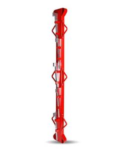 lot 2525 image: 4ft Woven Wire Fence Stretcher Bar with 5 Wedges, Wire Stretcher Fence Suitable for Fixing Fences on Farms, Pastures, Garden Barriers Red Retail $84.98
