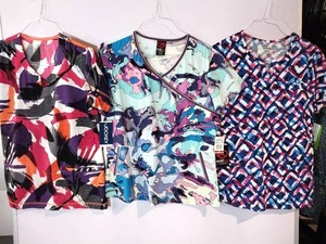 APPEARS NEW - EckoRed, Jockey & BIO Abstract Print T-Shirt Collection (Small Medium) 3 Pack
