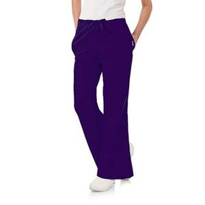 lot 67961 image: APPEARS NEW - Landau Flare Leg Pant & Peaches Classic Fit Scrub Bottoms Style 8335 RPP & 7246 PURP (Size XS) 2 Pack