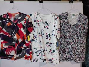 lot 67977 image: APPEARS NEW - Landau, Jockey WS Gear Medical Scrub Top Bundle (Size Small) 3 Pack