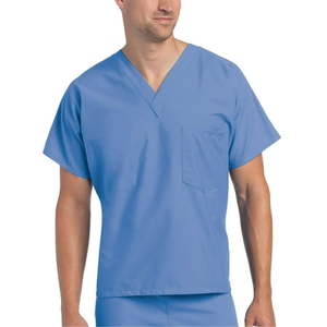 lot 68001 image: Landau Unisex Reversible Dolman Sleeve V-Neck Scrub Top  Style 7502 (Size LargeTall) 2 Pack
