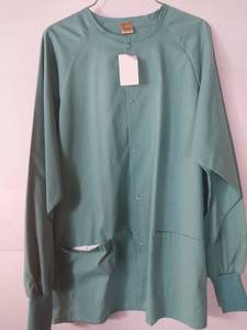lot 68003 image: APPEARS NEW - Fashion Seal Healthcare Snap Front Medical Scrub Jacket (Size Medium)