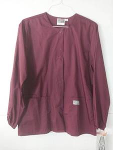 lot 68011 image: APPEARS NEW - Scrubzone Wine Medical Jacket Style 75221 (Size Medium)