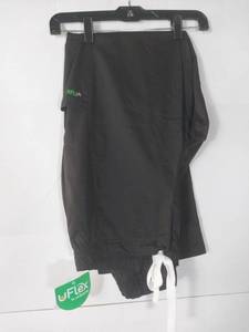 lot 68035 image: APPEARS NEW - UFlex Black Medical Scrub Pants (Size Large)