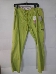 lot 68046 image: APPEARS NEW - Koi Stretch Medical Scrub Pants - Lime Verde (Size MediumPetite)