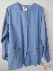 lot 68067 image: APPEARS NEW - Scrub Zone Medical Jacket Blue (Size XL)