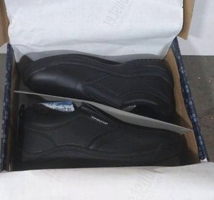 lot 68079 image: APPEARS NEW - Skidbuster Shoes Black Slip-Resistant Work Shoes (Size 7)