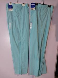 lot 68096 image: APPEARS NEW - Landau Medical Scrub Pants Style 7602 AQBP (Size 2XL) 2 Pack