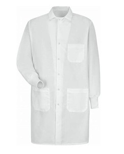 lot 68100 image: APPEARS NEW - White Professional Lab Coat (Size Large) 2 Pack