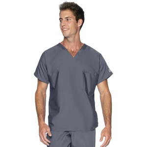 lot 68102 image: APPEARS NEW - Landau Scrub Zone Unisex Relaxed Fit 1-Pocket V-Neck Scrub Top 71221 (Size 5XL)