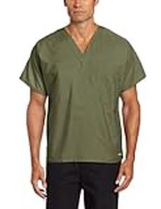 lot 68120 image: APPEARS NEW - Landau Unisex Scrub Top, Olive, (Size 2XL)