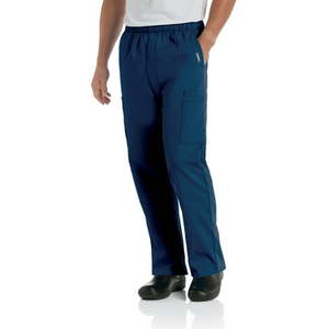 APPEARS NEW - Landau Essentials Men s Comfort Seven Pocket Elastic Waist Drawstring Cargo Scrub Pant  Style 8555 (Size 2XL/Tall)