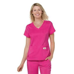 lot 68202 image: APPEARS NEW - Koi Tech Medical Scrub Top Style 358-058 Flamingo Andi (Size XL)