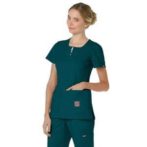 lot 68216 image: APPEARS NEW - KOI Lite Womens Serenity Scrub Top (Size XL) Style 317-038 Caribbean Blue