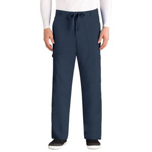 lot 68241 image: APPEARS NEW - Greys Anatomy Mens Six Pocket Zip Fly Drawstring Scrub Pants Style 905 Steel (Size 2XL) 