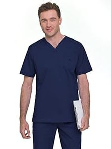 lot 68255 image: APPEARS NEW - Landau Relaxed Fit V-Neck Scrub Top Style 4098 BNCH (Size Large) 