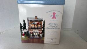lot 1036 image: Dept. 56 snow village Juliettes school of French cuisine