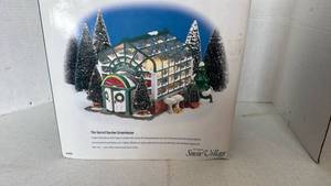 lot 1037 image: Department 56 Snow Village Secret Garden Greenhouse