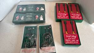 lot 1066 image: Snow Village Holiday Light Sets Collection