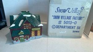 lot 1075 image: Department 56 Snow Village Factory