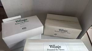 lot 1085 image: Department 56 snow village trees