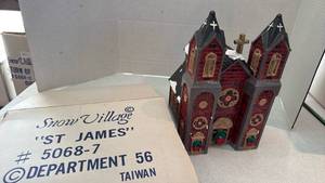 lot 1097 image: Department 56 Snow Village St James