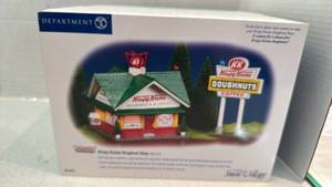 lot 1100 image: Department 56 Snow Village Krispy Kreme Shop