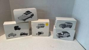 lot 1121 image: Department 56 snow village vehicles