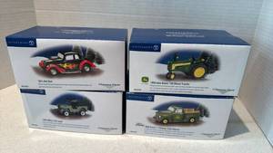 lot 1122 image: Department 56 Classic Cars Collection - Farm & Hot Rod Set