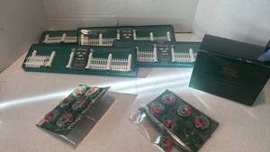 lot 1127 image: Department 56 Snow Village Lamp Post and Fence Set and more