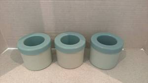 lot 1239 image: 3 pack cylinder silicone ice cube maker cup set