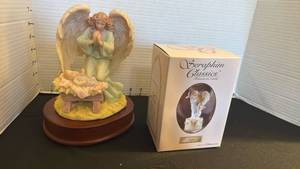 lot 1448 image: Seraphim Classics Francesca loving guardian music box and Hope