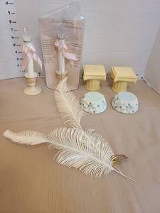 lot 1472 image: Candle stands and decor