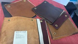 lot 3104 image: Leather Swatches Sample Set