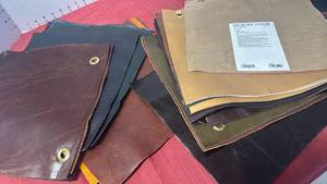 lot 3105 image: Leather Sample Set