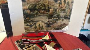 lot 3113 image: Woolrich and Pendleton blanket samples and more