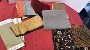 lot 3118 image: Upholstery samples