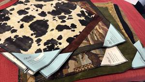 lot 3119 image: Upholstery samples