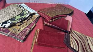 lot 3121 image: Upholstery samples