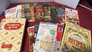 lot 3233 image: Cookbooks and magazines