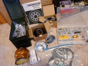 lot 7003 image: Honda motorcycle parts and shop manual