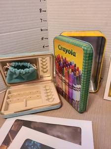 lot 7060 image: Disney lithographs, Disney collector pins, small jewelry box, more