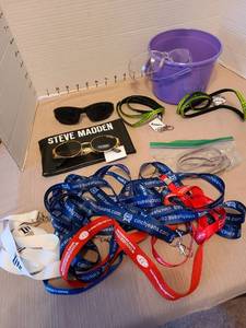 lot 7062 image: Steve Madden sunglasses with tag still on, lanyards, more