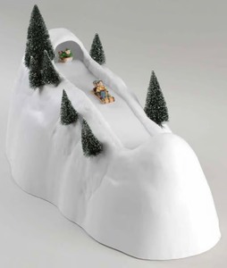 lot 1015 image: Department 56 Village Animated Sledding Hill